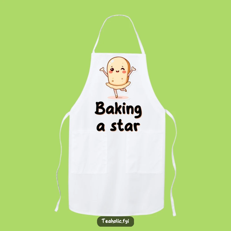 Funny Tea Biscuit Pirouette Apron: Cook with Grace and Laughter!