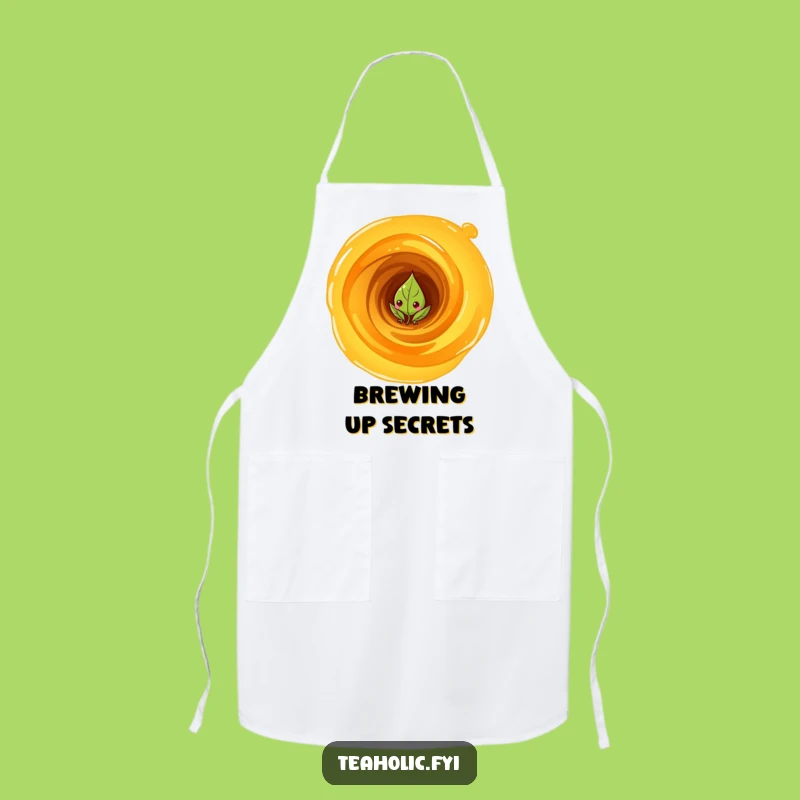 Funny Tea Leaf Vortex Apron: Cook with Adventure