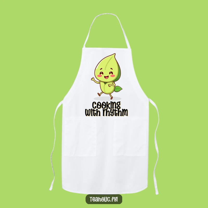 Funny Tea Leaf Jig Apron: Cook with Joyful Dancing Energy