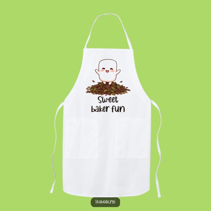 Funny Giggling Marshmallow Bounce Apron: Sweeten Up Your Kitchen