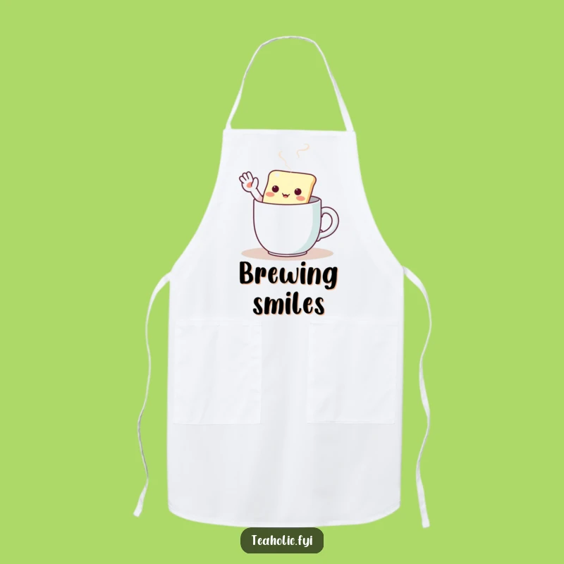Funny Kawaii Tea Bag Apron - Kitchen's Cheerful Companion