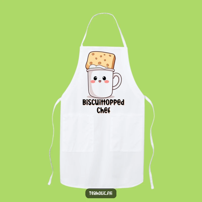 Funny Mug Biscuit Hat Apron - Cook with Culinary Comedy!
