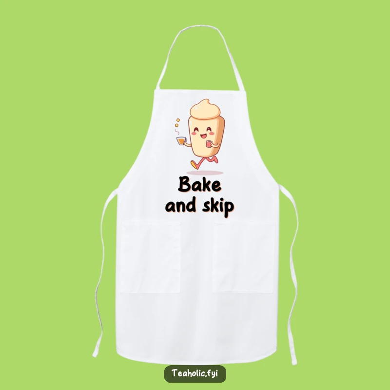 Funny Pastry Skip Apron: Happy Kitchen Dancer, Perfect Chef Funny Gift!