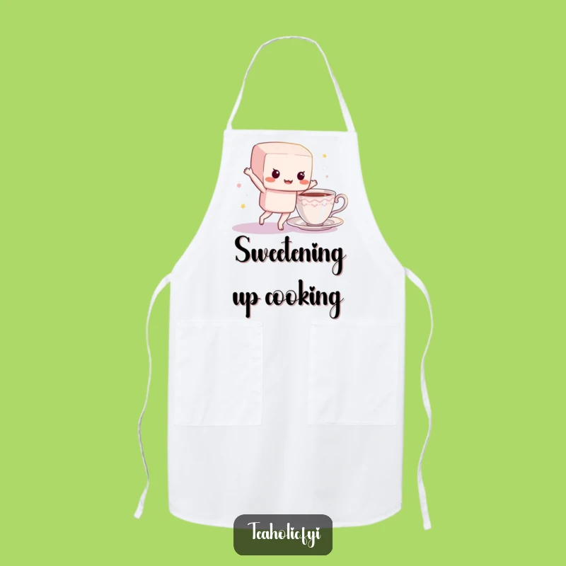 Funny Sugar Cube Apron: Bake with Sweetness, Ideal Funny Gift