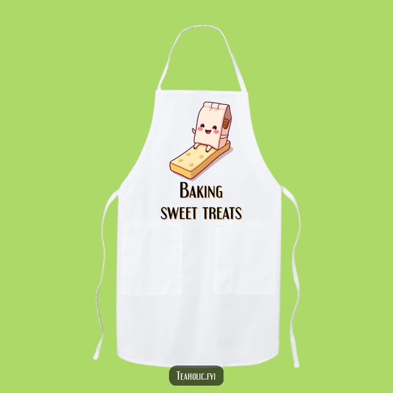 Funny Tea Bag Biscuit Slide Apron: Cook with Sweet Smiles Funny Gift!