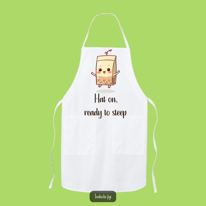 Funny Tea Bag Character Apron: Bouncing Kitchen Fun, Ideal Humorous Cook Gift