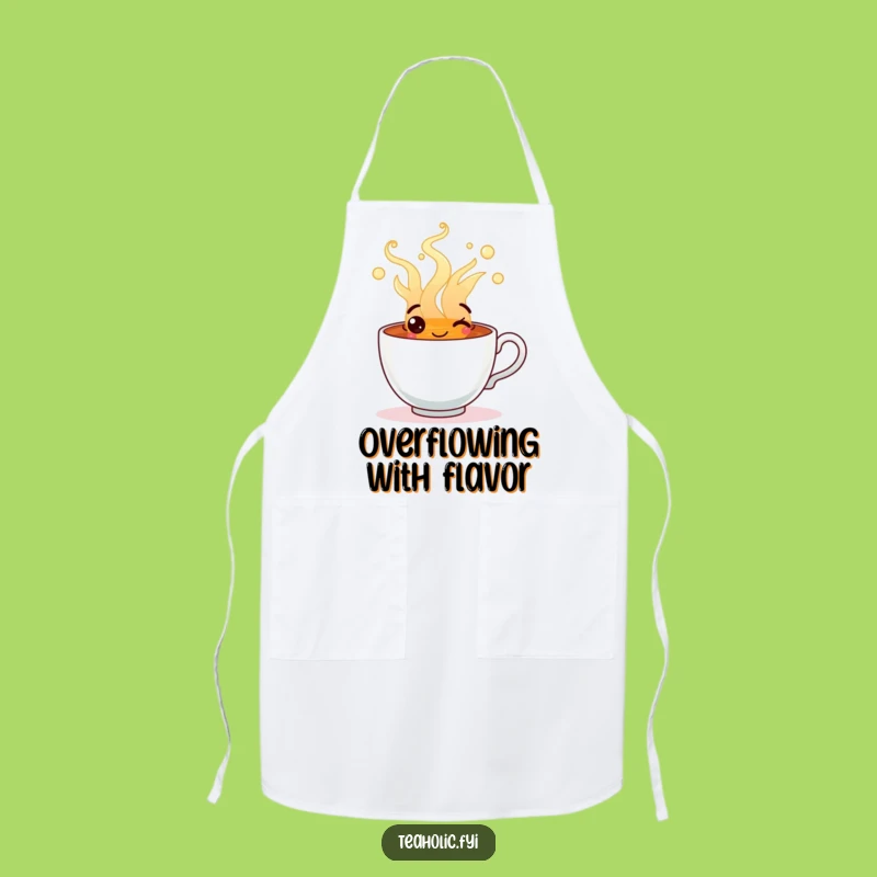 Funny Cheerful Tea Apron: Serve Smiles and Warmth