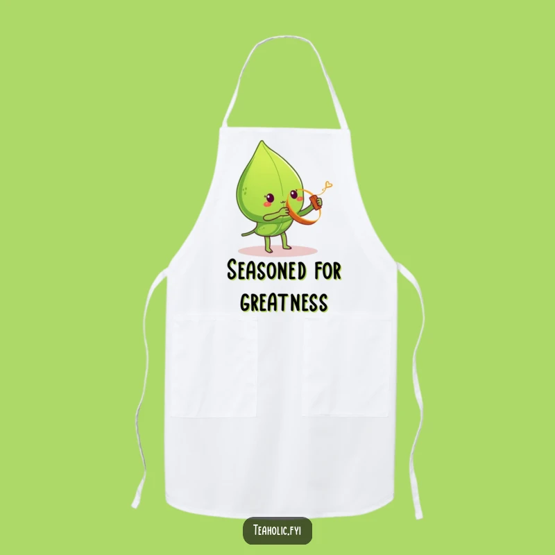 Funny Tea Leaf Cinnamon Yo-Yo Apron: Cook with Playful Flair Funny Gift!