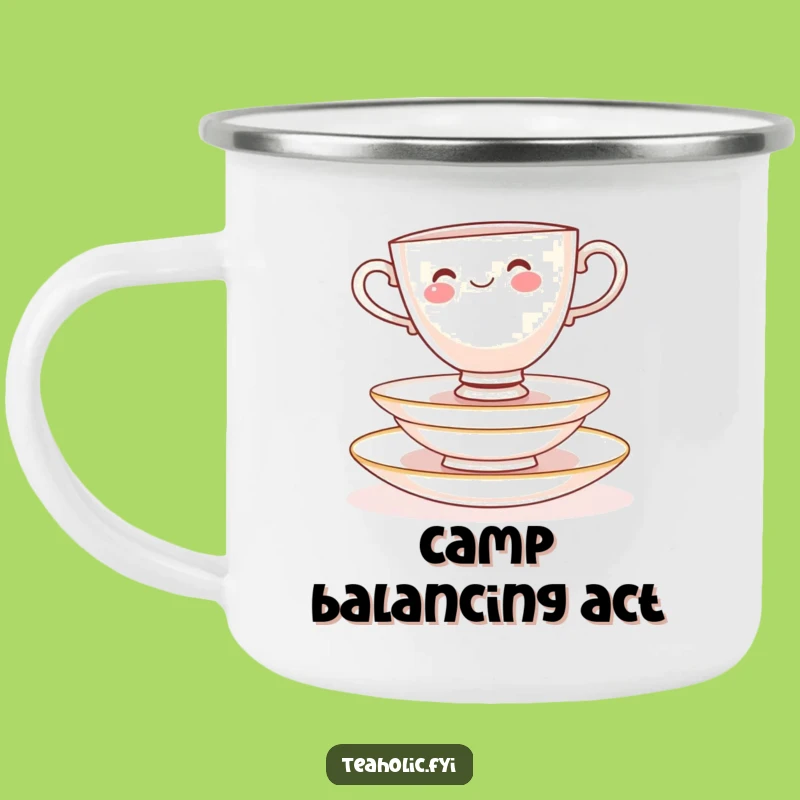 Adventure Ready Funny Teacup Balance Camping Mug
