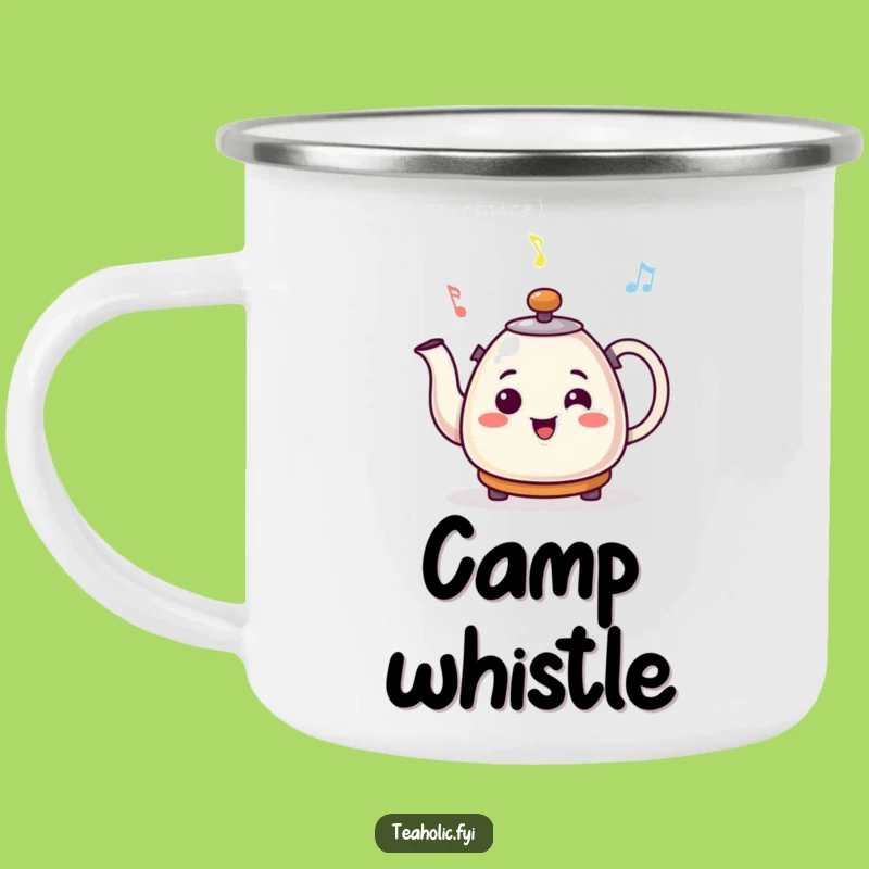 Funny Smiling Kettle Cheerful Tune Camping Mug – Musical Outdoor Gift