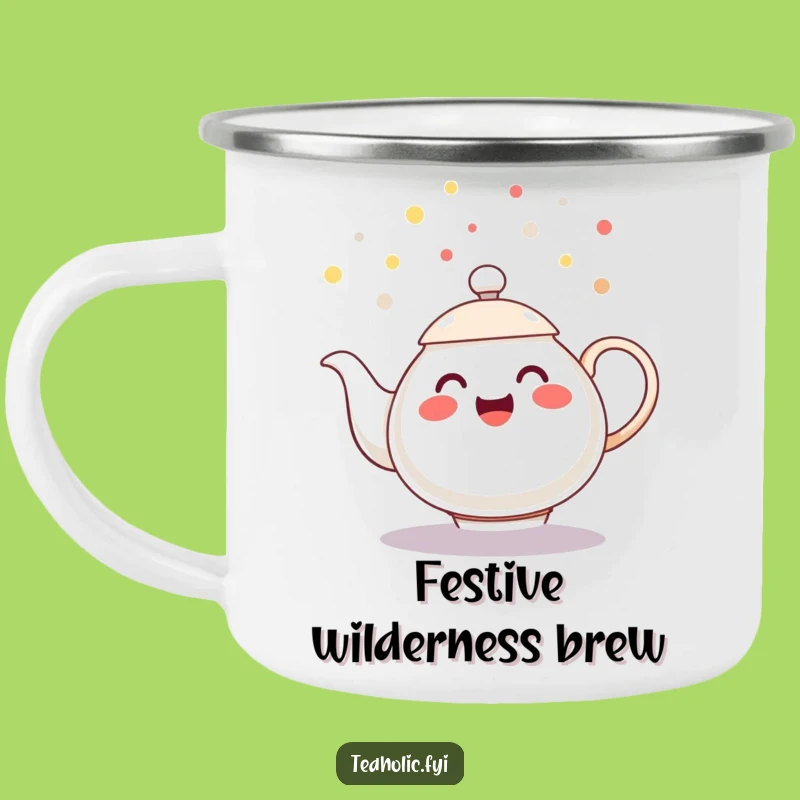 Funny Camping Mug - Teapot Confetti Adventure Gift