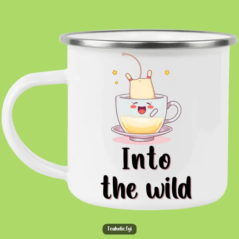 Funny Camping Mug - Tea Bag Somersault Adventure Gift