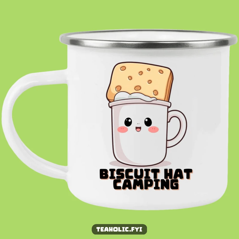 Funny Mug Biscuit Hat Camping Mug - Adventure Fuel & Fun!