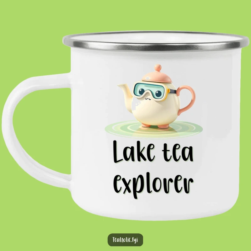 Funny Teapot Snorkel Camping Mug: Explore Your Brew Funny Gift!