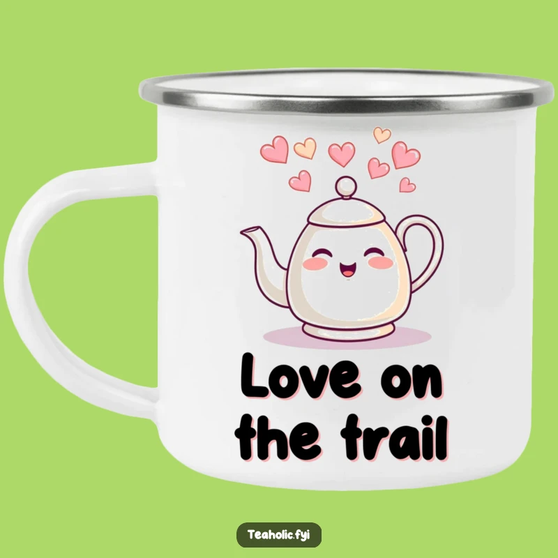 Funny Giggling Tea Kettle Camping Mug: Adventure Brews with Heart Funny Gift!