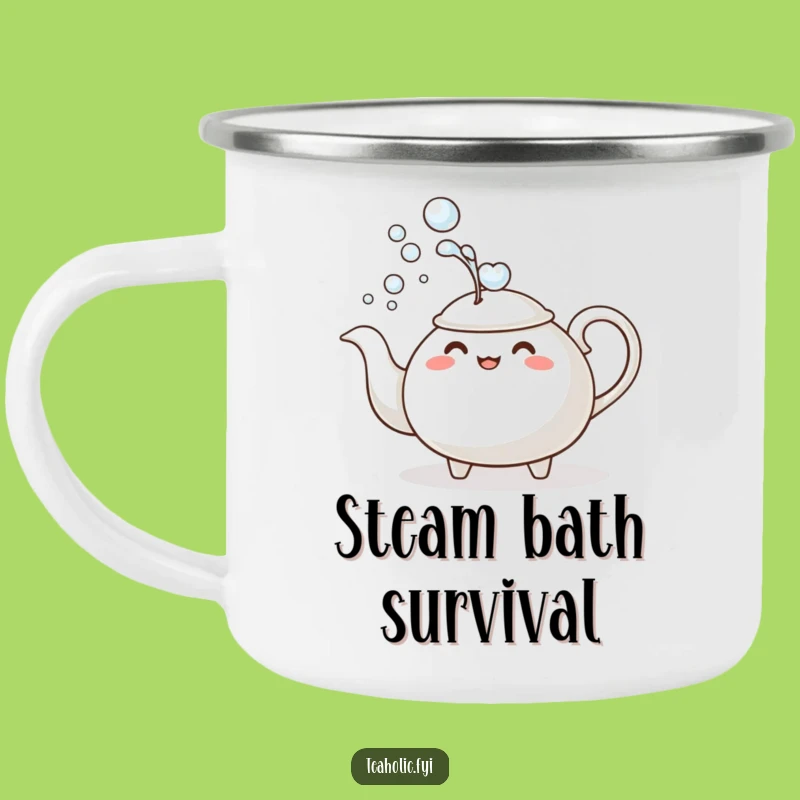 Adventure Ready Funny Teapot Bubble Bath Camping Mug