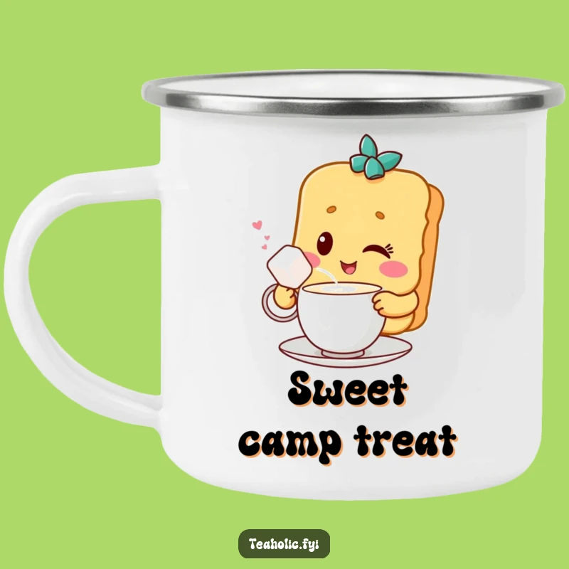Funny Biscuit & Sugar Camping Mug: Sweet Adventures - Perfect Funny Gift