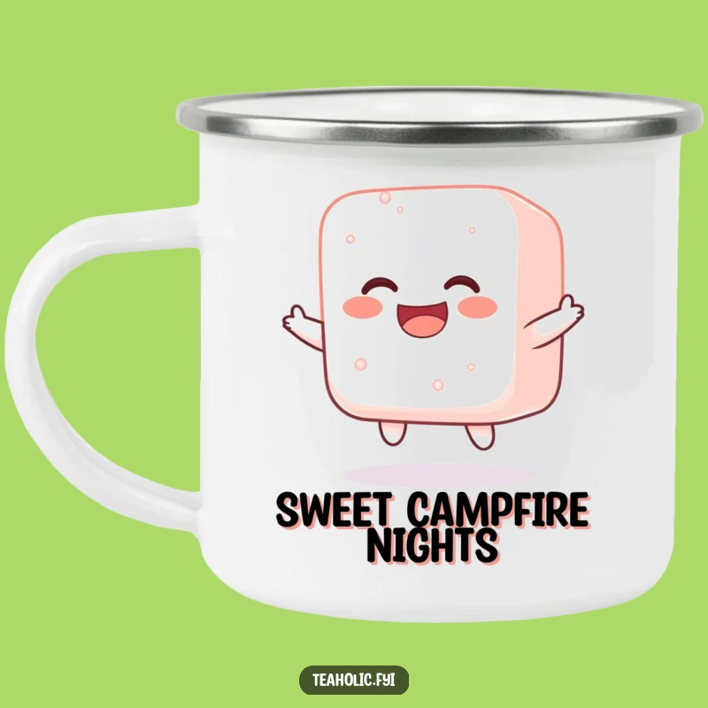 Funny Jolly Sugar Cube Camping Mug: Sweet Adventures!