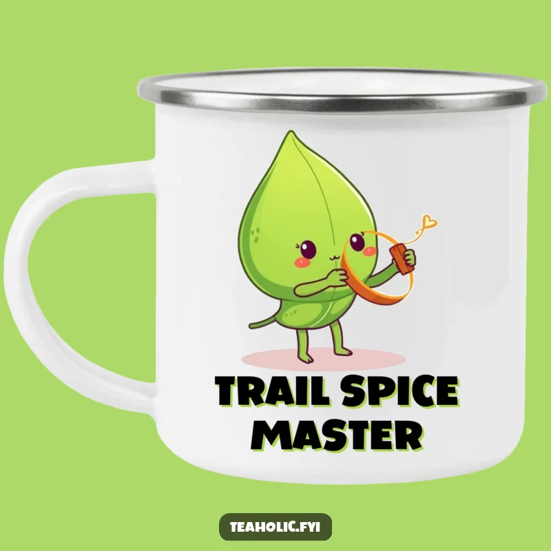 Funny Tea Leaf Cinnamon Yo-Yo Camping Mug: Adventure Spins Funny Gift!