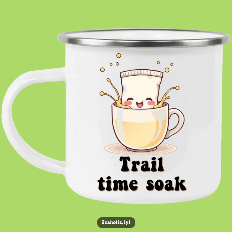 Adventure Ready Funny Tea Bag Splash Camping Mug