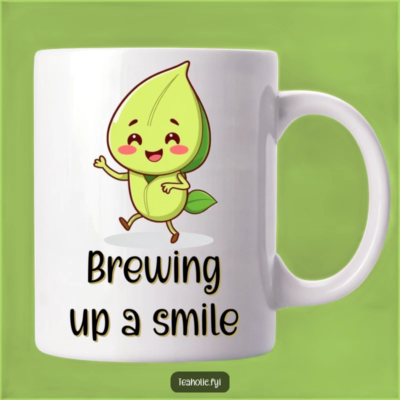 Funny Tea Leaf Jig Mug: A Hilarious Dancing Character Gift for Tea Lovers