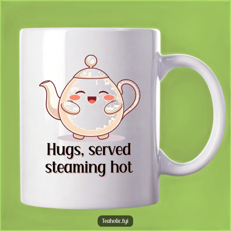 Funny Hugging Teapot Mug - A Warm & Funny Gift of Comfort!