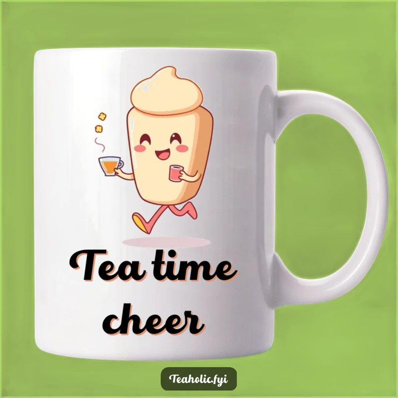 Funny Pastry Skip Mug: Happy Tea Dancer, Perfect Funny Gift for Joyful Mornings!