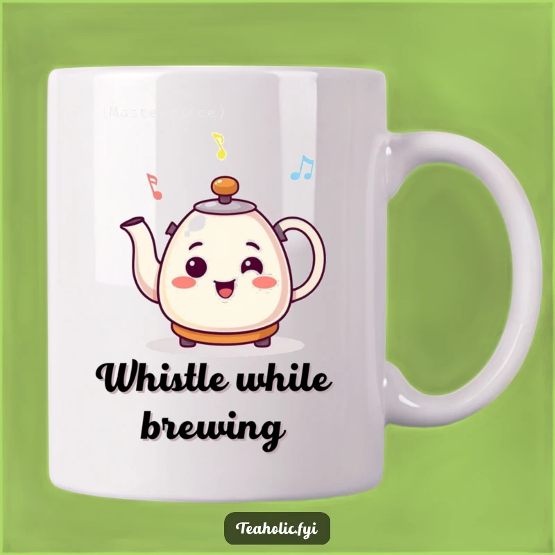 Funny Smiling Kettle Cheerful Tune Mug - Musical Kitchen Gift Idea