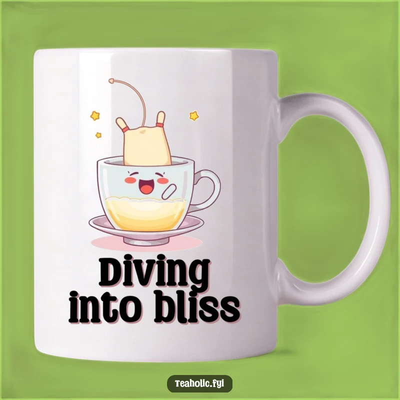 Funny Tea Bag Mug - Somersault Splash Gift