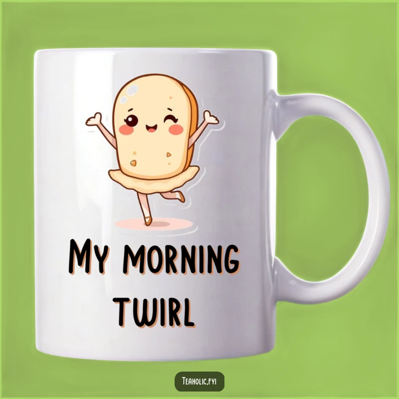Funny Tea Biscuit Pirouette Mug: A Whimsical Ballet Treat for Coffee Lovers
