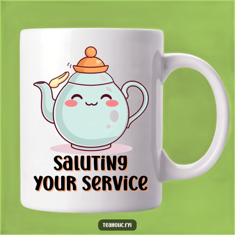 Funny Teapot Salute Mug: A Distinguished and Funny Gift for Tea Enthusiasts