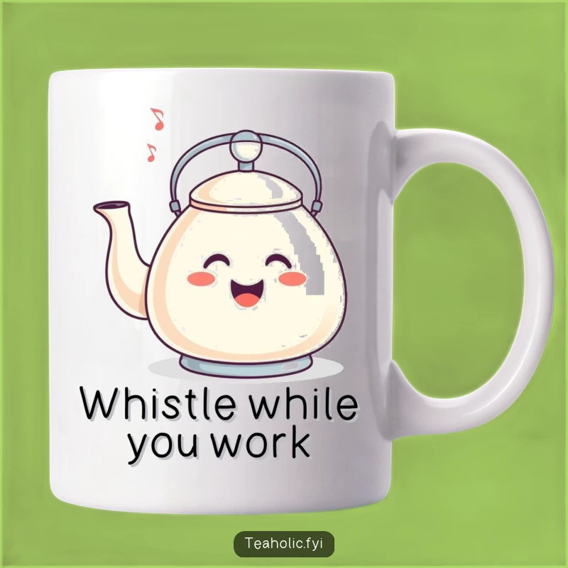 Funny Whistling Tea Kettle Mug - Cheerful Morning Brew Companion