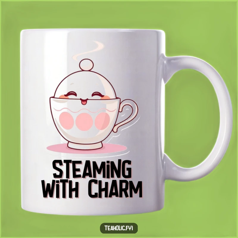 Funny Winking Teacup Mug - Steamy Humor, Playful Sip Gift!