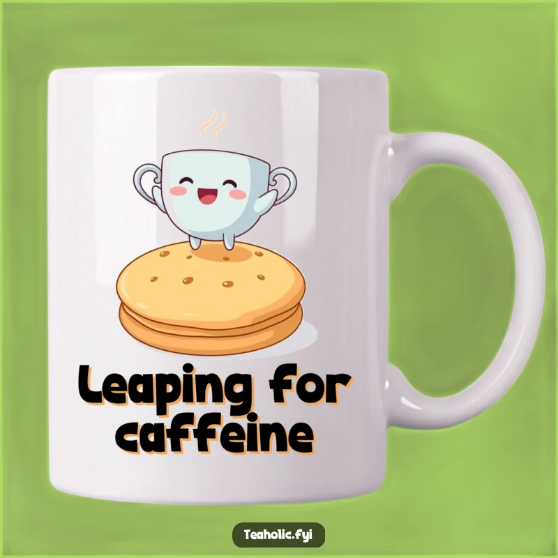 Funny Tea Leaping Mug: Hilarious Teacup Biscuit Jump Gift for Tea Lovers