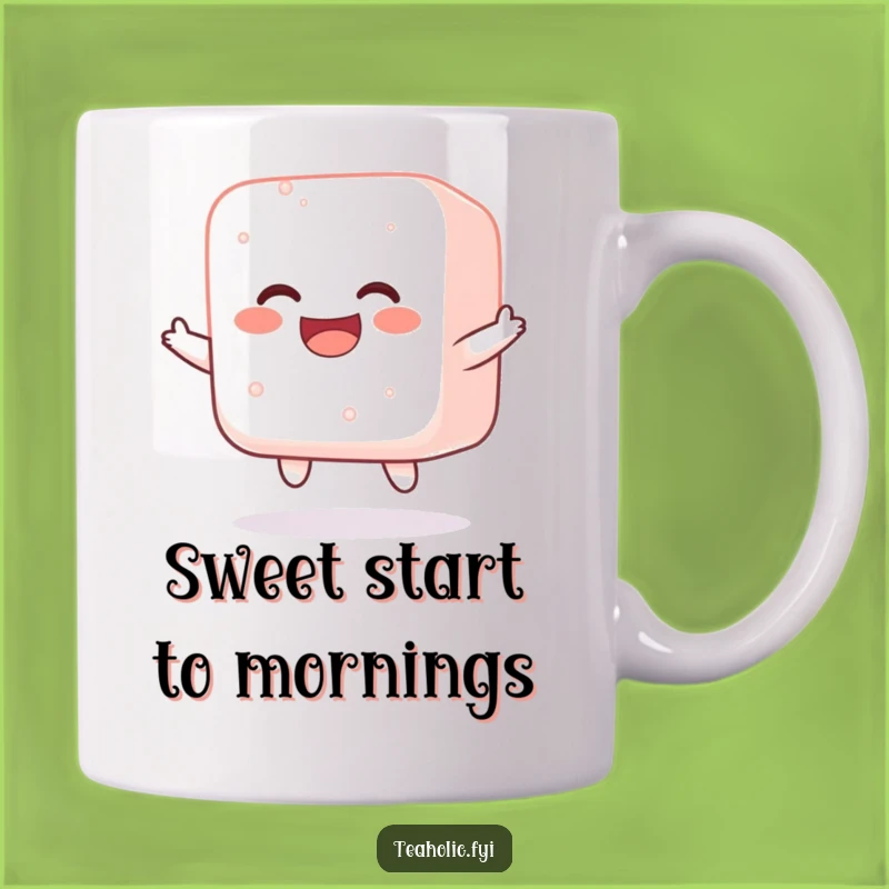 Funny Jolly Sugar Cube Mug: Bouncing Sweetness Gift!