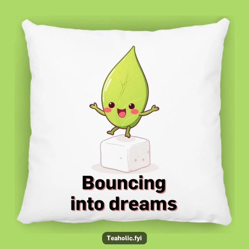 Funny Tea Leaf Bouncing Pillow, Snuggle Up with a Smile