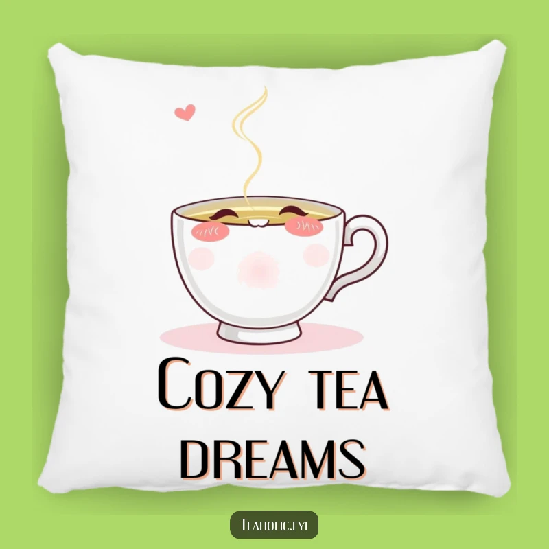 Funny Blushing Teacup Sip Pillow: Cozy Comfort with a Smile