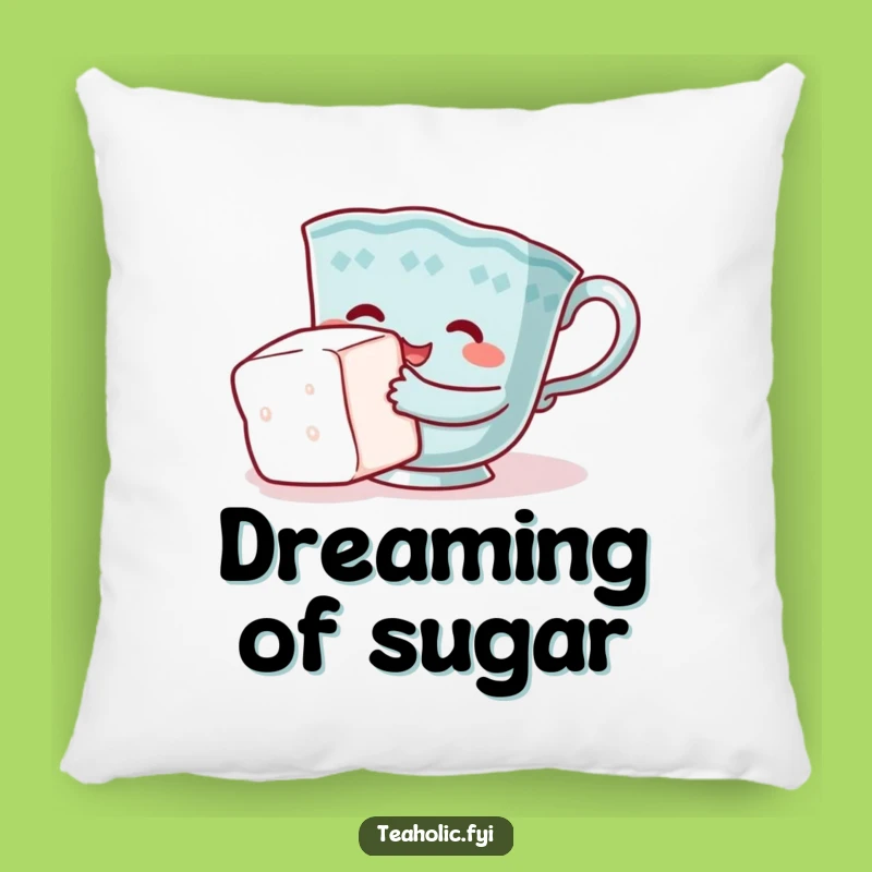 Funny Teacup Hugging Sugar Cube Pillow: Cozy Up with Sweet Hugs Funny Gift!