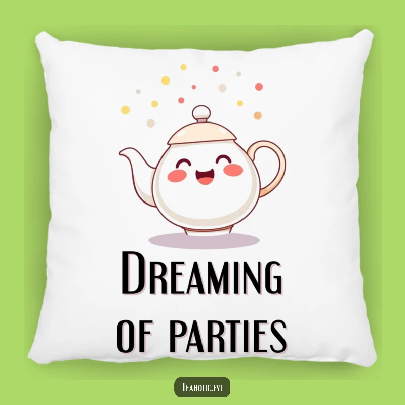 Funny Pillow - Cozy Teapot Confetti Comfort Gift