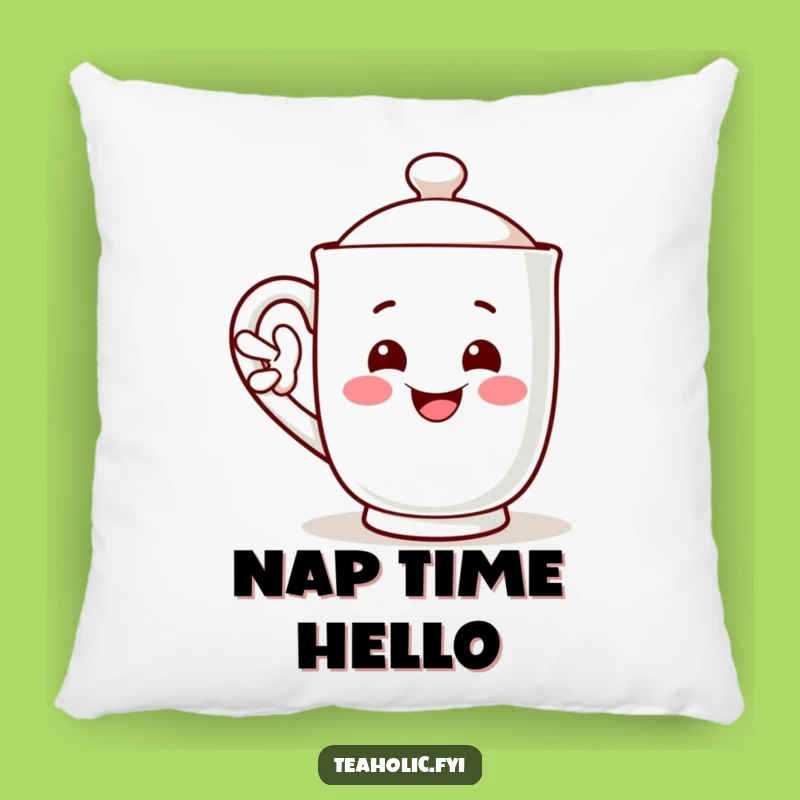 Funny Pillow - Cozy Waving Mug Handle Comfort Gift