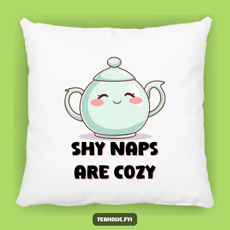 Funny Shy Teapot Pillow - Cozy Comfort with a Bashful Charm!