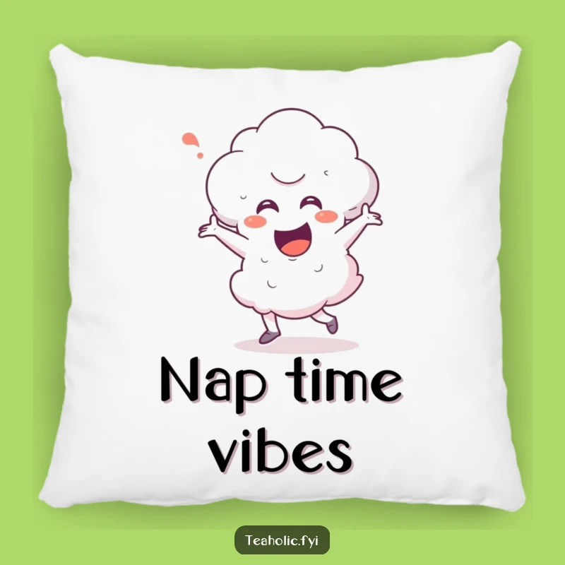 Funny Steam Cloud Happy Dance Pillow - Cozy Comfort with a Hilarious Character Design