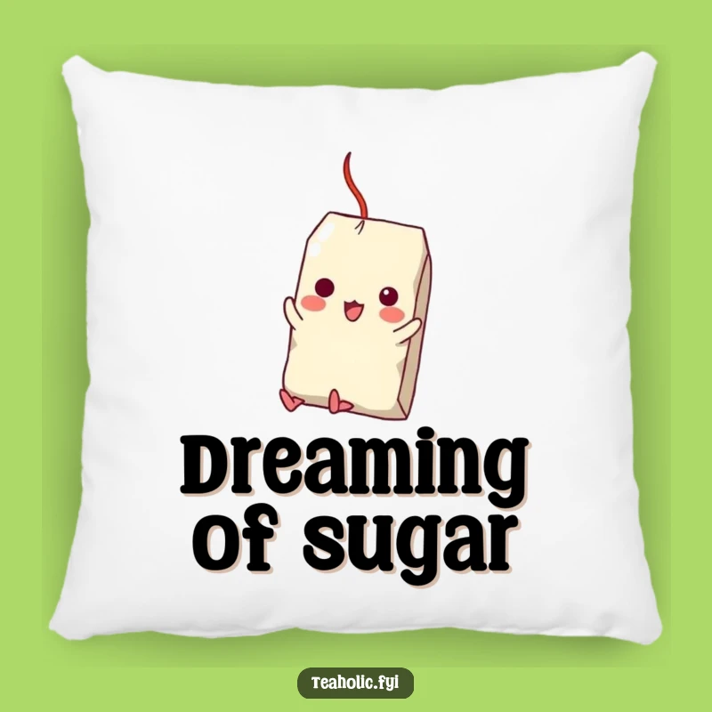 Funny Tea Bag Sugar Cube Swing Pillow - Comfy & Hilarious Decor!