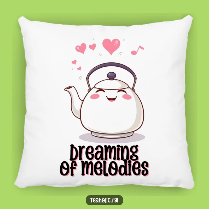 Funny Tea Kettle Heart Steam Pillow, Cozy Comfort and Smiles