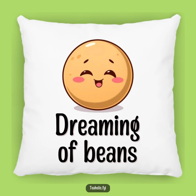Funny Winking Coffee Bean Pillow: Snuggle Up with a Grinning Bean!