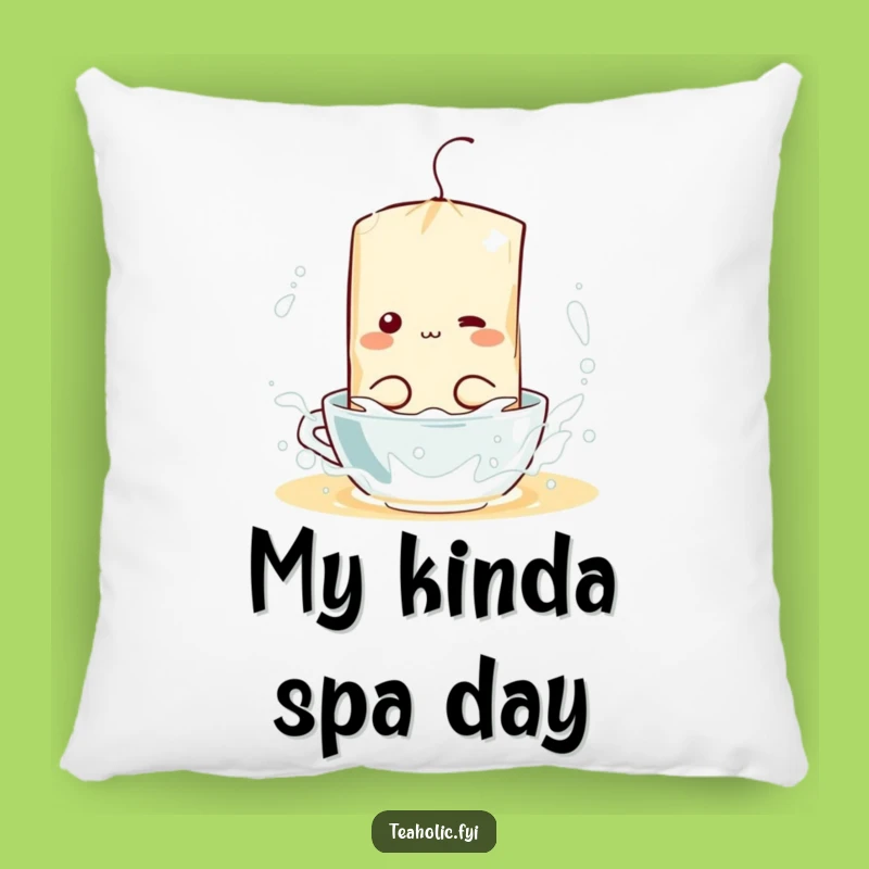 Funny Tea Bag Splash Pillow: Add Comfy Humor to Your Home Decor