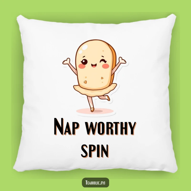 Funny Tea Biscuit Ballet Pillow: Snuggle Up with a Hilarious Dancer!