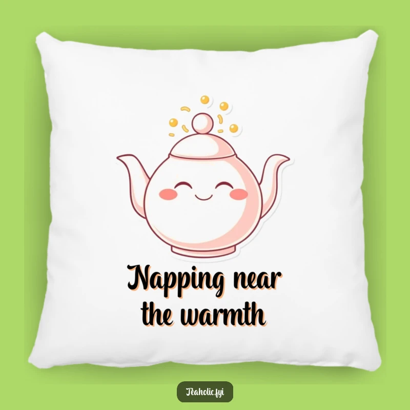 Funny Joyful Teapot Pillow: Cozy Happiness Gift!