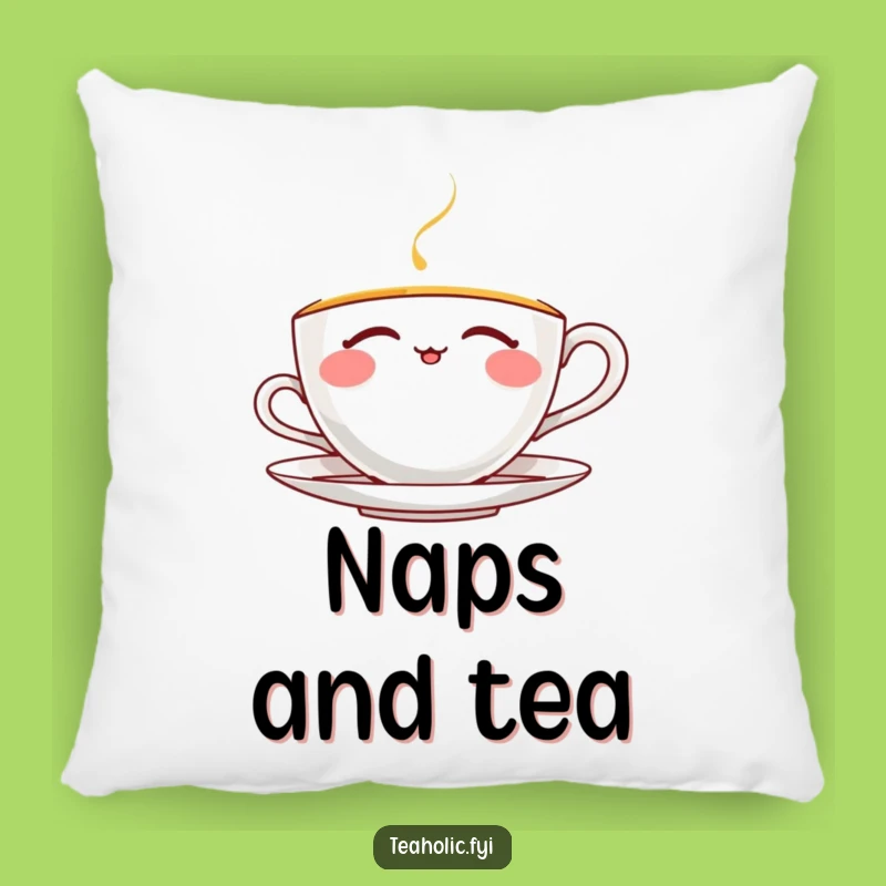 Funny Thrilled Teacup Pillow: Cozy Bliss and Joyful Sips, Perfect Funny Gift
