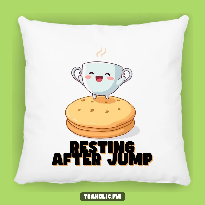 Funny Leaping Teacup Pillow: Comfy and Hilarious Decor for Tea Time Lovers